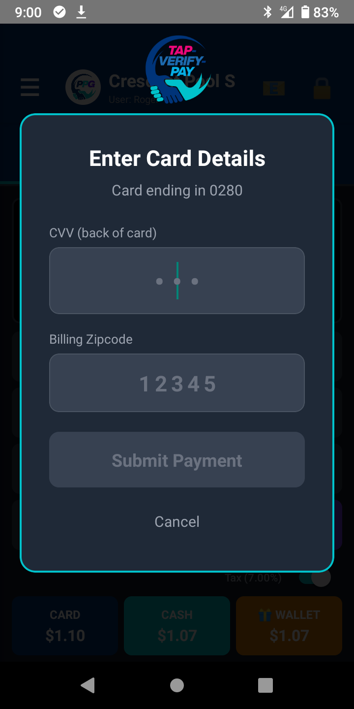 TAP VERIFY PAY screenshot 2