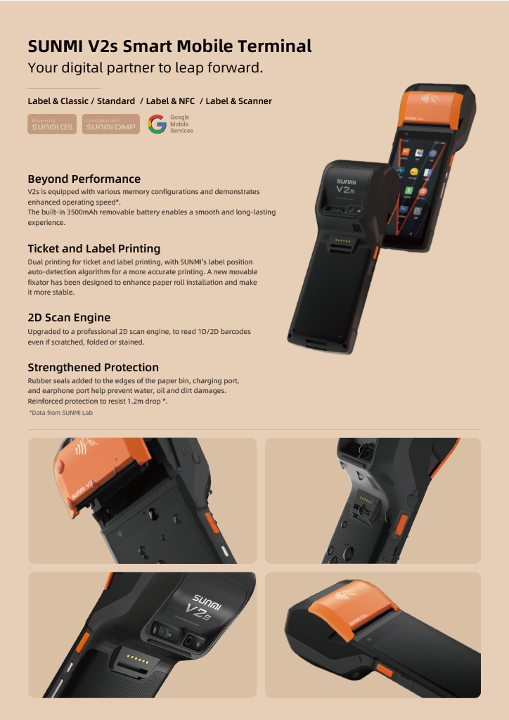 Sunmi V2s handheld POS